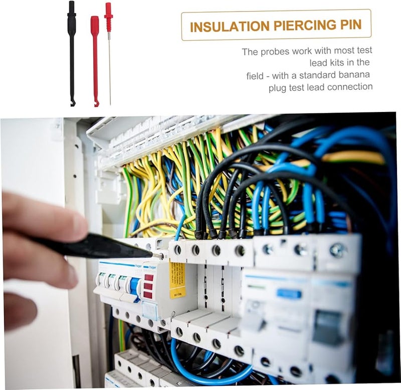 Assorted Color Multimeter Test Probe Wire 18 8X1 5CM Insulated Steel Gold Plated Copper Automotive - Image 3